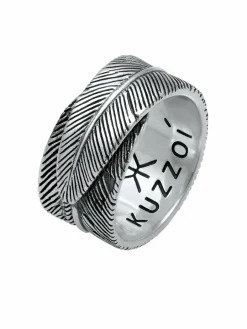 KUZZOI Schmuck<Herren Ring schwarz uni