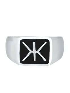 KUZZOI Schmuck<Herren Ring silber uni