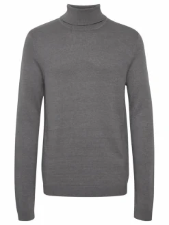 Solid Pullover & Strickjacken<Herren Rollkragenpullover - SDKnit grau uni