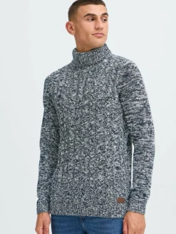 Herren Solid Pullover & Strickjacken>Herren Rollkragenpullover - SDRINO