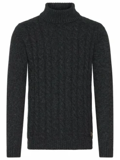 Solid Pullover & Strickjacken<Herren Rollkragenpullover - SDRINO grau meliert