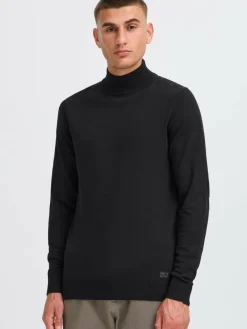 Solid Pullover & Strickjacken<Herren Rollkragenpullover - SDAKALMO schwarz uni