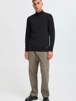 Solid Pullover & Strickjacken<Herren Rollkragenpullover - SDAKALMO schwarz uni