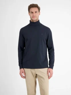 LERROS Pullover & Strickjacken<Herren Rollkragenshirt marine uni