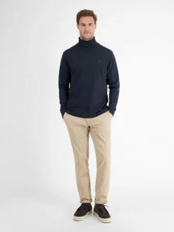 LERROS Pullover & Strickjacken<Herren Rollkragenshirt marine uni
