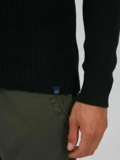 BLEND Pullover & Strickjacken<Herren Rundhalspullover - BHTafari schwarz gemustert