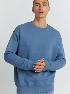Solid Sweatshirts & Sweatjacken<Herren Rundhalspullover - SDLenz blau uni