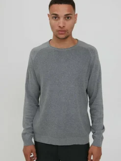 Solid Pullover & Strickjacken<Herren Rundhalspullover - SDTash grau uni