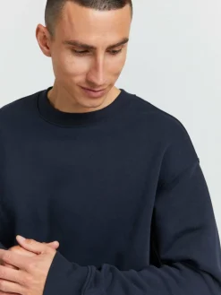 Solid Sweatshirts & Sweatjacken<Herren Rundhalspullover - SDLenz blau uni