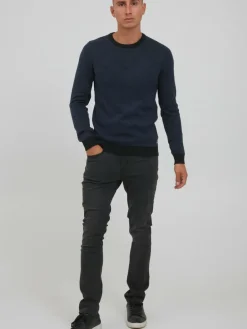 BLEND Pullover & Strickjacken<Herren Rundhalspullover - BHNison blau kariert