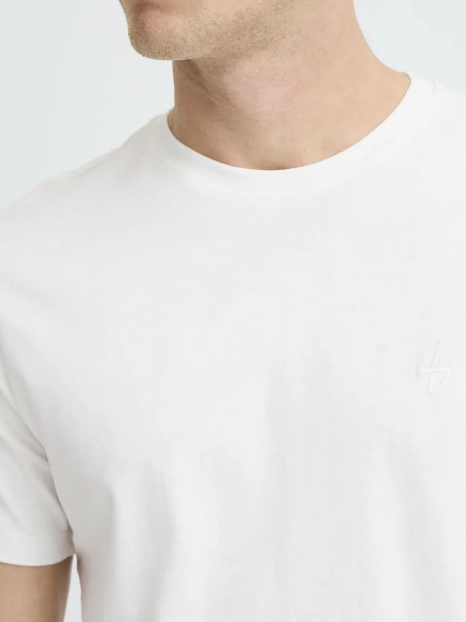 BLEND Shirts<Herren Rundhalsshirt - BHEbal 2 PACK weiß uni