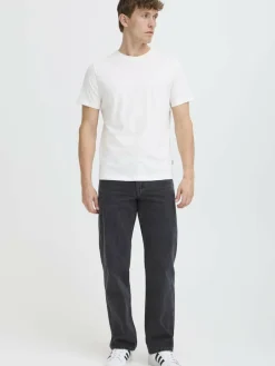 BLEND Shirts<Herren Rundhalsshirt - BHEbal 2 PACK weiß uni