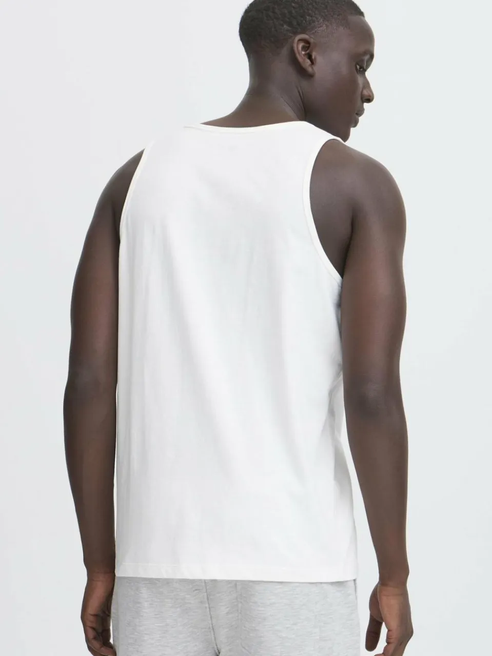 BLEND Shirts<Herren Rundhalsshirt - BHEbil 2 PACK weiß uni