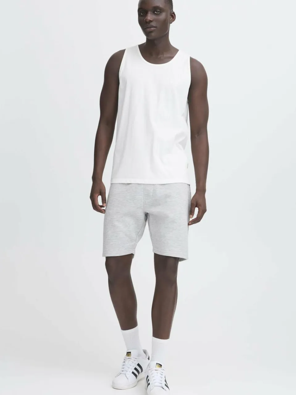 BLEND Shirts<Herren Rundhalsshirt - BHEbil 2 PACK weiß uni