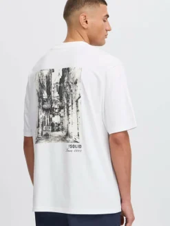 Herren Solid Shirts>Herren Rundhalsshirt - SDBILOP