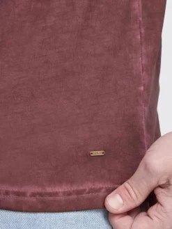 Solid Shirts<Herren Rundhalsshirt - SDTihn rot gemustert