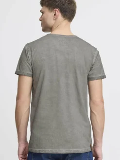 Solid Shirts<Herren Rundhalsshirt - SDTihn grau gemustert