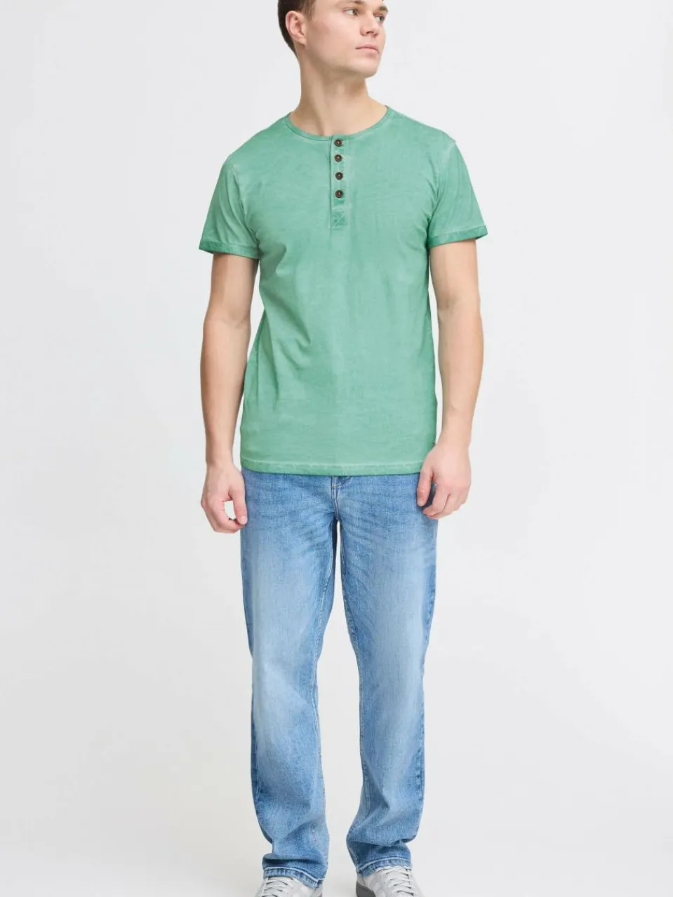 Herren Solid Shirts>Herren Rundhalsshirt - SDTihn