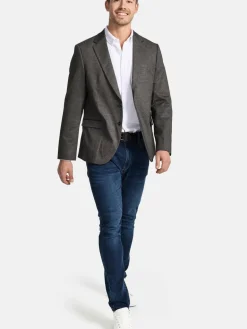 Jeff Anzüge<Herren Sakko - JFLuca grau mehrfarbig kariert