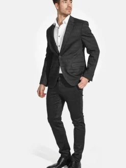 Jeff Anzüge<Herren Sakko - JFLuca grau mehrfarbig kariert