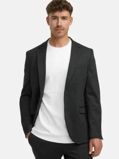 Jeff Sakkos<Herren Sakko - JFMax grau anthrazit uni