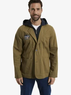 Jan Vanderstorm Sakkos<Herren Sakko - MARINUS oliv bedruckt