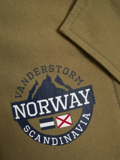 Jan Vanderstorm Sakkos<Herren Sakko - MARINUS oliv bedruckt