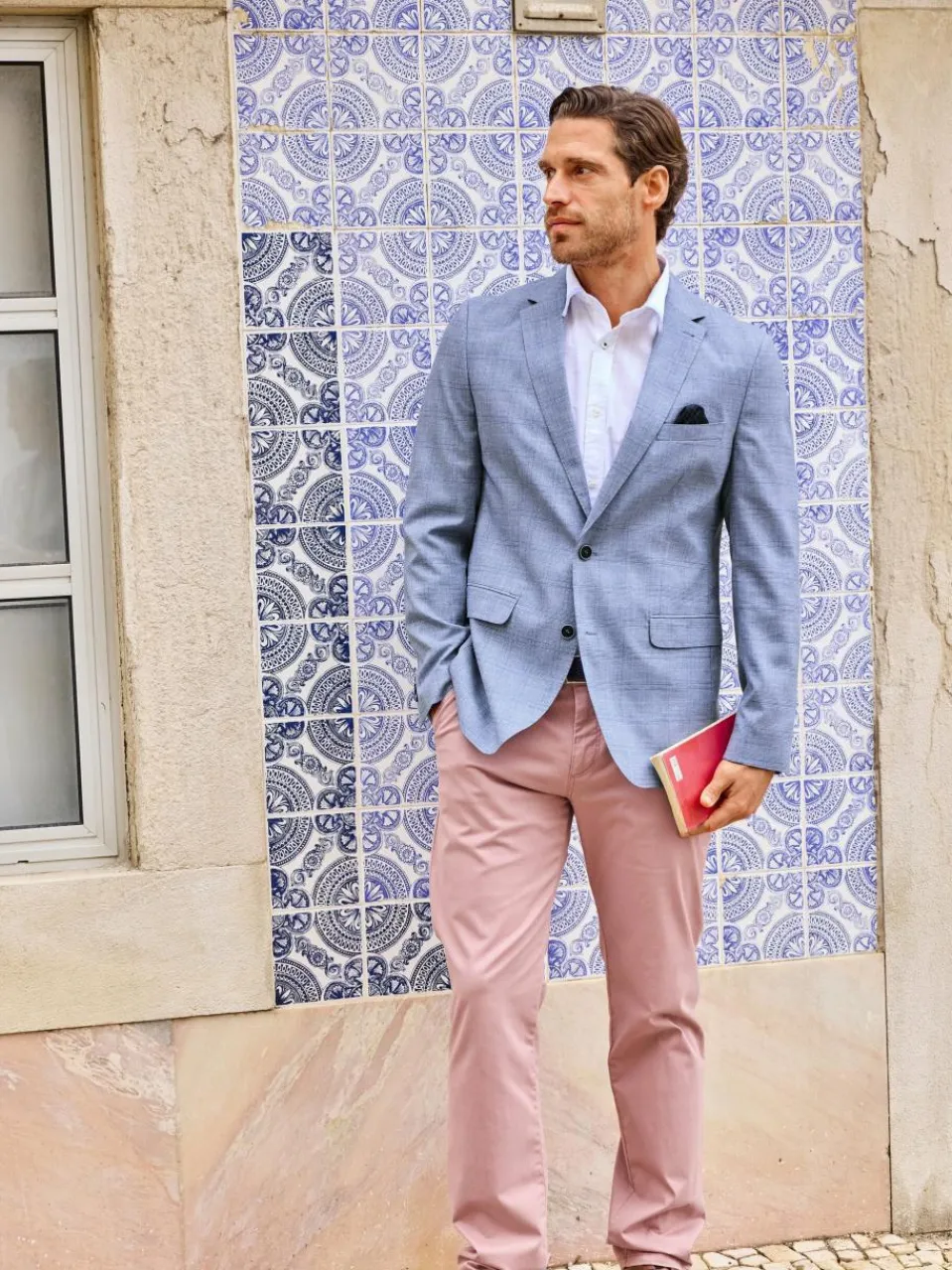 BABISTA Sakkos<Herren Sakko - VARDOR blau kariert