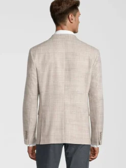 Steffen Klein Sakkos<Herren Sakko Slim Fit beige kariert