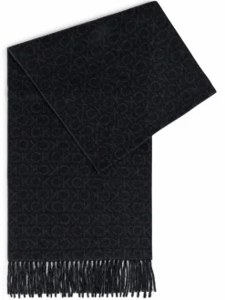 Calvin Klein Schals & Tücher<Herren Schal schwarz marine gemustert