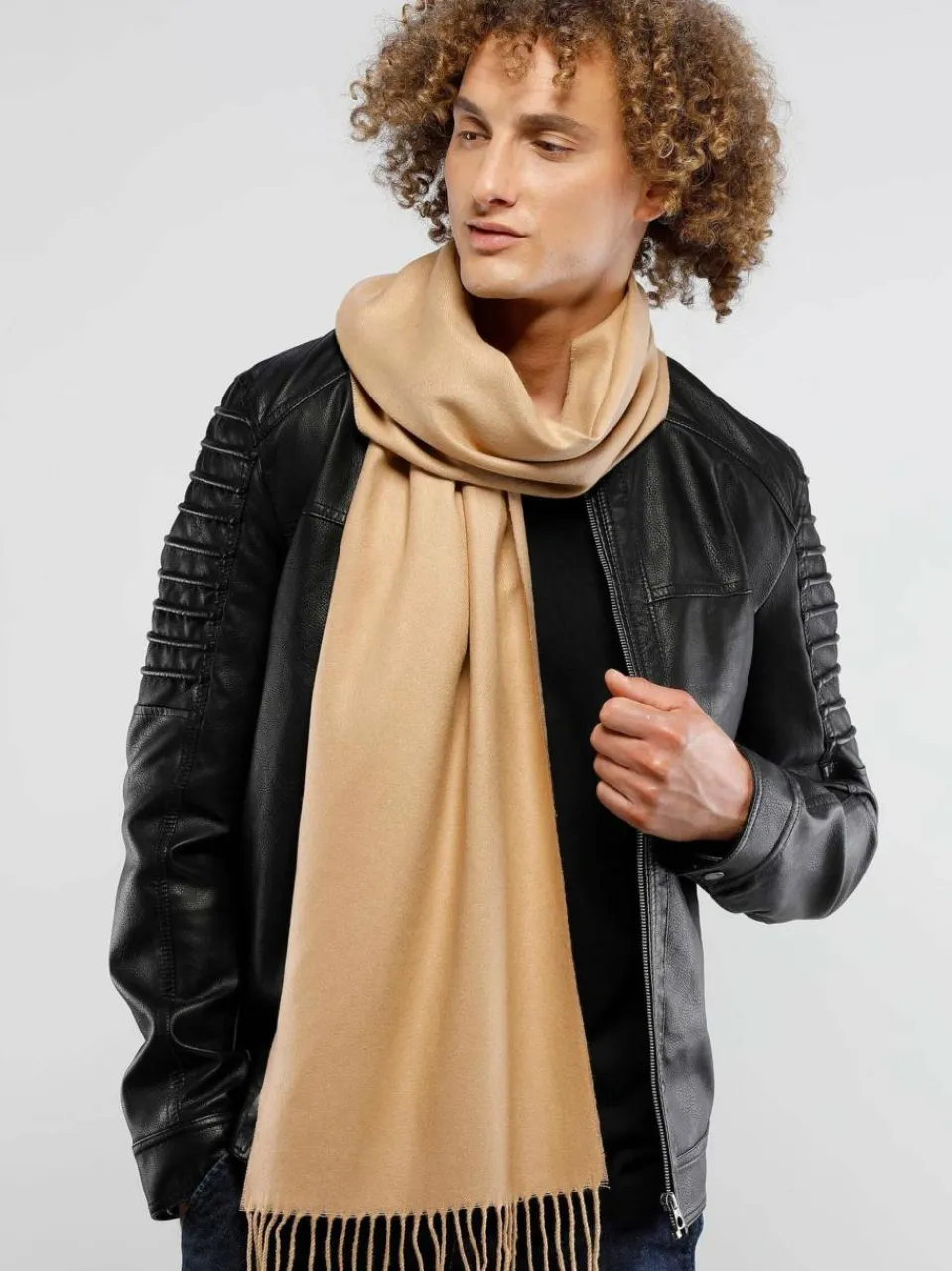 Fraas Schals & Tücher<Herren Schal camel uni