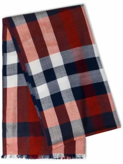 Nils Sundström Schals & Tücher<Herren Schal blau mehrfarbig kariert