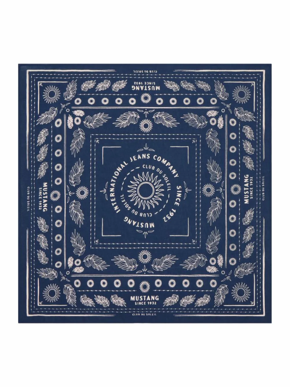 Mustang Schals & Tücher<Herren Schal blau uni