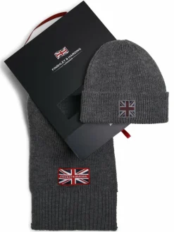 Herren Finshley & Harding London Schals & Tücher|Mützen & Caps>Herren Schal und Mütze