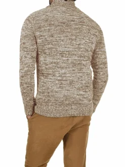 Solid Pullover & Strickjacken<Herren Schalkragenpullover - SDPhil beige gemustert