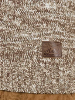 Solid Pullover & Strickjacken<Herren Schalkragenpullover - SDPhil beige gemustert