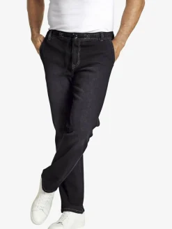 Jan Vanderstorm Jeans<Herren Schlupfjeans - VERTTI schwarz uni