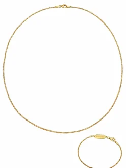 KUZZOI Schmuck<Herren Schmuckset gold uni