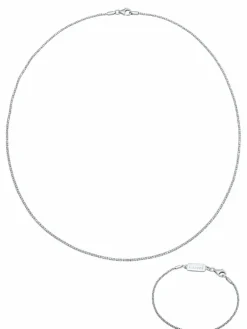 KUZZOI Schmuck<Herren Schmuckset silber uni