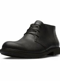 Camper Freizeit-Schuhe<Herren Schnürschuhe - Neuman schwarz uni