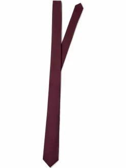 Andrew James Krawatten & Fliegen<Herren Seidenkrawatte bordeaux uni