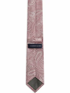 Andrew James Krawatten & Fliegen<Herren Seidenkrawatte rosenholz gemustert