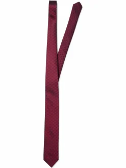 OLYMP Level Five Krawatten & Fliegen<Herren Seidenkrawatte rot gemustert