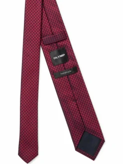 OLYMP Level Five Krawatten & Fliegen<Herren Seidenkrawatte rot gemustert