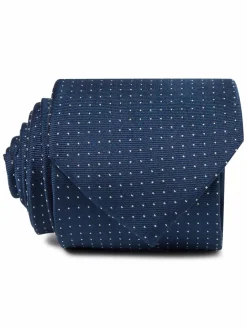 Andrew James Krawatten & Fliegen<Herren Seidenkrawatte marine gepunktet