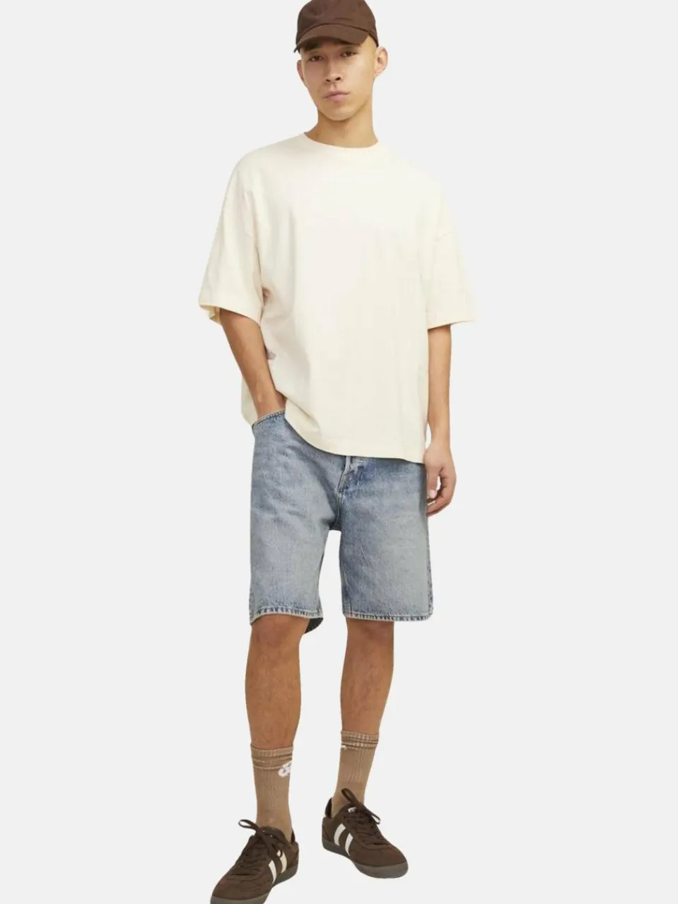 Jack & Jones Jeans<Herren Shorts blau uni