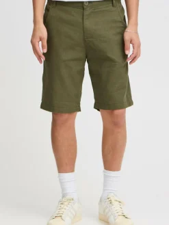 BLEND Hosen<Herren Shorts grün gemustert
