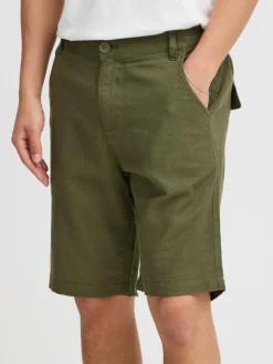 BLEND Hosen<Herren Shorts grün gemustert