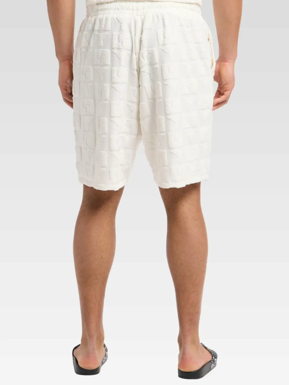 Carlo Colucci Hosen<Herren Shorts - Egarter weiß kariert