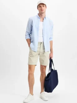 BOSS Orange Hosen<Herren Shorts - Chino Slim beige uni